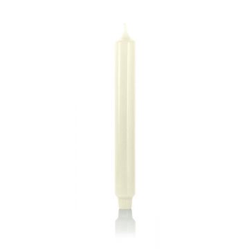 Cone shaped candle / Household candle ARIETTA, ivory, 24,9cm, Ø 1.1"/2,8cm, 16h - Made in Germany