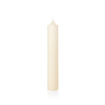 Chimney candle / Altar candle FRANZISKA, ivory, 20"/50cm, Ø 3.1"/8cm, 228h - Made in Germany