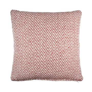 Decorative cushion KENZA, zigzag pattern, orange, 18"x18"/45x45cm