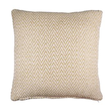 Decorative cushion KENZA, zigzag pattern, khaki green, 18"x18"/45x45cm