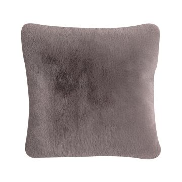 Cuddly cushion MAGALI, anthracite, 18"x18"/45x45cm