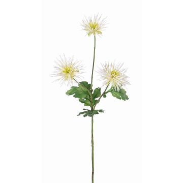 Artificial chrysanthemum SOLVIE, cream, 28"/70cm, Ø 3.9"/10cm