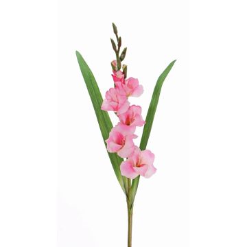 Artificial gladiolus ELEA, pink, 33"/85cm, Ø 1.2"-4"/3-10cm