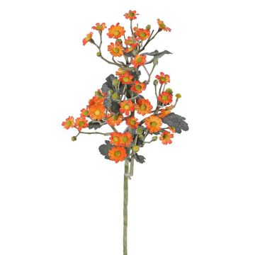 Fake flower feverfew FEMKE, orange, 24"/60cm, Ø 0.6"-0.8"/1,5-2cm