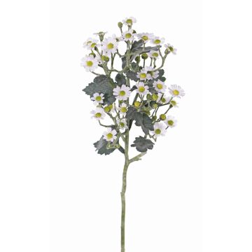 Fake flower feverfew FEMKE, white, 24"/60cm, Ø 0.6"-0.8"/1,5-2cm