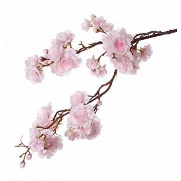 Decorative branch Japanese ornamental cherry RUKIA, flowering, light pink, 3ft/90cm