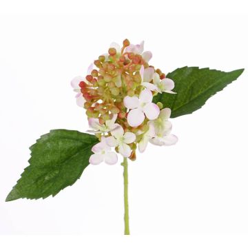 Fake flower hydrangea CHABY, pink, 12"/30cm, Ø 3.5"/9cm