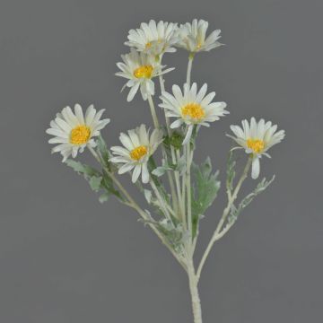 Artificial daisy LEONIA, white, 24"/60cm, Ø 2"/5cm