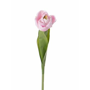 Artificial tulip flower ROMANA, light pink, 18"/45cm, Ø 2.4"/6cm