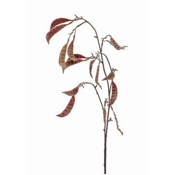 Artificial pea plant pod spray KLAUS, dark red, 3ft/90cm