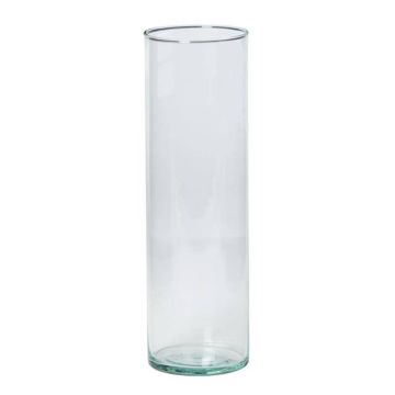 Flower vase SANYA OCEAN, cylinder/round, clear, 12"/30cm, Ø3.5"/9cm 