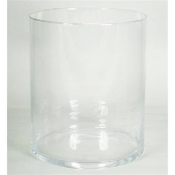 Flower vase SANYA OCEAN, cylinder/round, clear, 12"/30cm, Ø10"/25cm 