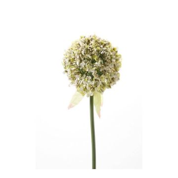Artificial Allium flower DURBAN, white, 28"/70cm