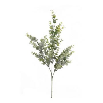 Decorative eucalyptus branch NOELIA, green, 28"/70cm