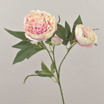 Artificial peony flower MISTI, light purple, 28"/70cm
