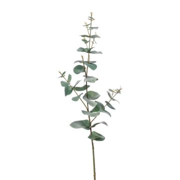 Plastic eucalyptus branch CALLIOPE, green-grey, 28"/70cm