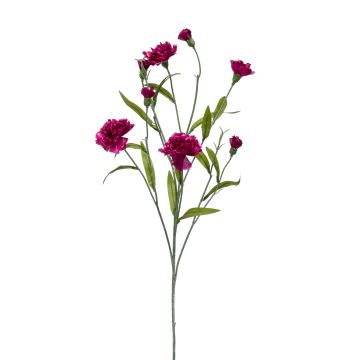 Textile flower carnation KANO, violet, 28"/70cm