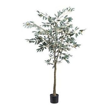 Artificial tree Olive tree MAUME, artificial stem, fruit, 5ft/150cm