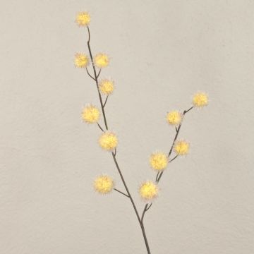 Decorative branch Gomphocarpus ELAENA, fruits, beige-violet, 3ft/100cm