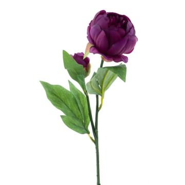 Decorative peony flower TESNI, dark violet, 20"/50cm