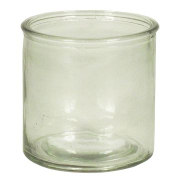 Decorative tea light glass KESSIA, clear, 4"/10cm, Ø4"/10cm