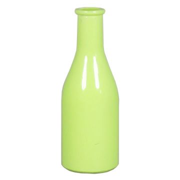 Glass bottle ANYA, light green, 7"/18cm, Ø2.6"/6,5cm