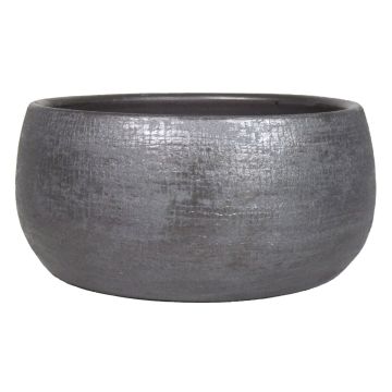 Ceramic bowl AGAPE with texture, black, 5,5"/14cm, Ø11,5"/29cm