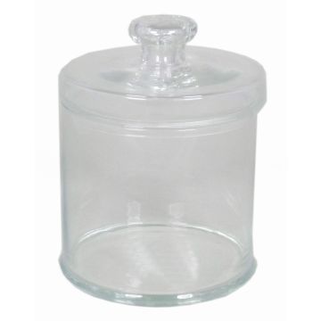 Storage glass MAIBAS with lid, clear, 8"/21cm, Ø6"/16cm