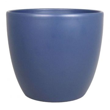 Small flower pot TEHERAN BASAR, ceramic, night blue matt, 2,5"/6cm, Ø3"/7,5cm