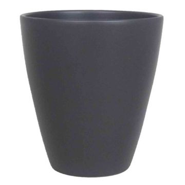 Ceramic vase TEHERAN PALAST, anthracite matt, 7"/17cm, Ø5.3"/13,5cm 