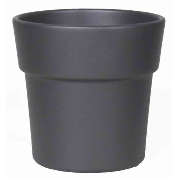Orchid pot MARIVAN, ceramic, anthracite matt, 4.9"/12,5cm, Ø5.3"/13,5cm