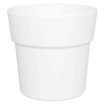 Orchid pot MARIVAN, ceramic, white matt, 4.9"/12,5cm, Ø5.3"/13,5cm