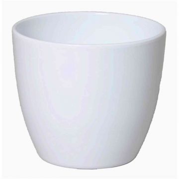 Small flower pot TEHERAN BASAR, ceramic, white, 2.4"/6cm,  Ø3"/7,5cm