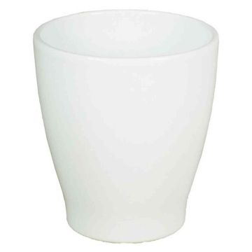 Orchid pot MALAYER, ceramic, white, 6"/15cm, Ø5.2"/13,2cm