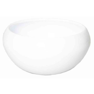 Ceramic flower bowl URMIA LAKE, white, 4.1"/10,5cm, Ø8"/20,5cm