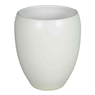 Ceramic vase URMIA MONUMENT, white matt, 7"/19cm, Ø6"/16cm