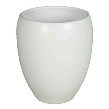 Ceramic vase URMIA MONUMENT, white matt, 11"/28cm, Ø10"/25cm
