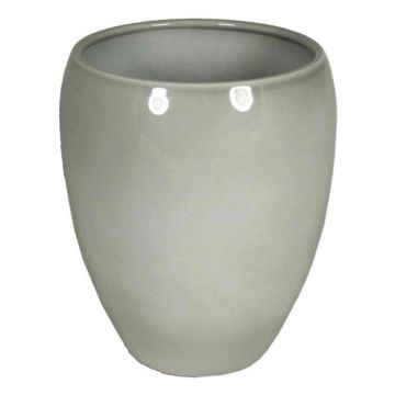Ceramic vase URMIA MONUMENT, grey, 7"/19cm,  Ø6"/16cm