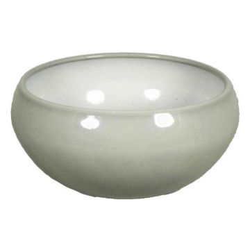 Ceramic flower bowl URMIA LAKE, grey, 4.7"/12cm, Ø10"/26cm