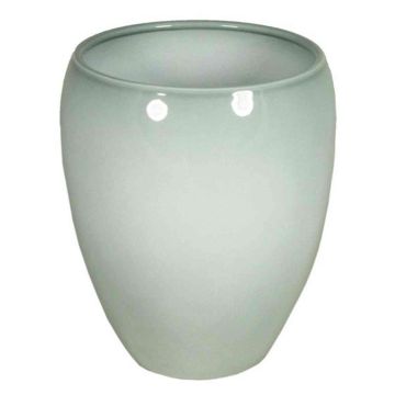 Ceramic vase URMIA MONUMENT, grey-green, 7"/19cm,  Ø6"/16cm