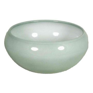 Ceramic flower bowl URMIA LAKE, grey-green, 4.1"/10,5cm, Ø8"/20,5cm
