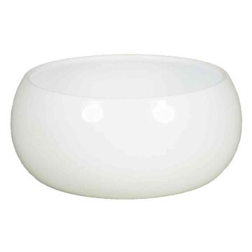 Ceramic flower bowl KARADSCH, white, 3.3"/8,5cm, Ø7"/18cm