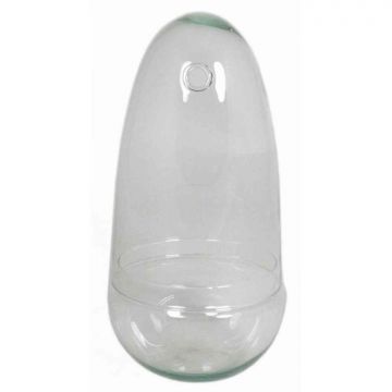 Glass bell JAMAE, transparent, 10"/25,5cm, Ø4.7"/12cm
