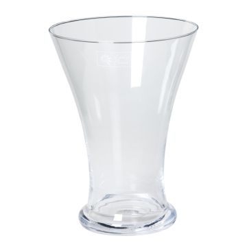 Table vase DESTAN made of glass, 10"/25cm, Ø7"/18cm