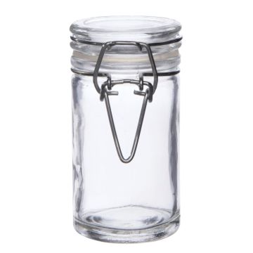 Preserving jar VENKO with swing stopper, transparent, 3.1"/8cm, Ø1.8"/4,5cm