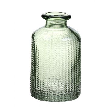 Bottle vase JOREEN, light green, 4"/10cm, Ø1.4"/3,5cm, Ø2.4"/6,2cm