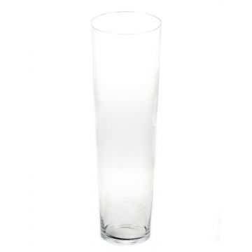 Conical floor vase AMNA AIR made of glass, clear, 27.56"/70cm, Ø7"/19cm