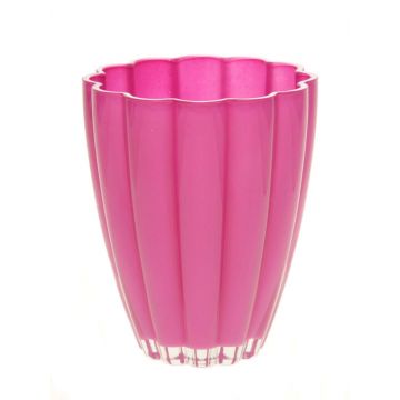 Table vase BEA made of glass, purple, 7"/17cm, Ø5.5"/14cm