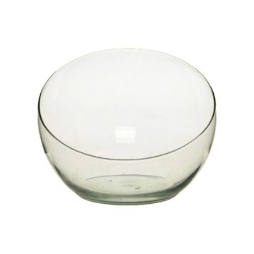 Decorative bowl NELLY AIR made of eco glass, clear, 6.3"/16cm, Ø 8"/20,6cm