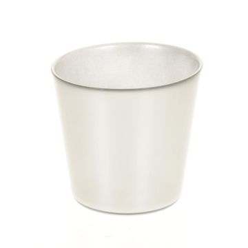 Glass planter ALENA, silver, 4.9"/12,5cm, Ø 5.2"/13,3cm